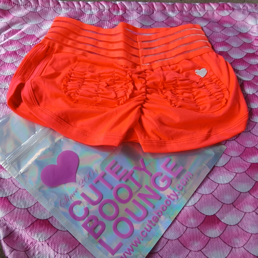 Cute Booty Lounge Women's Orange Shorts